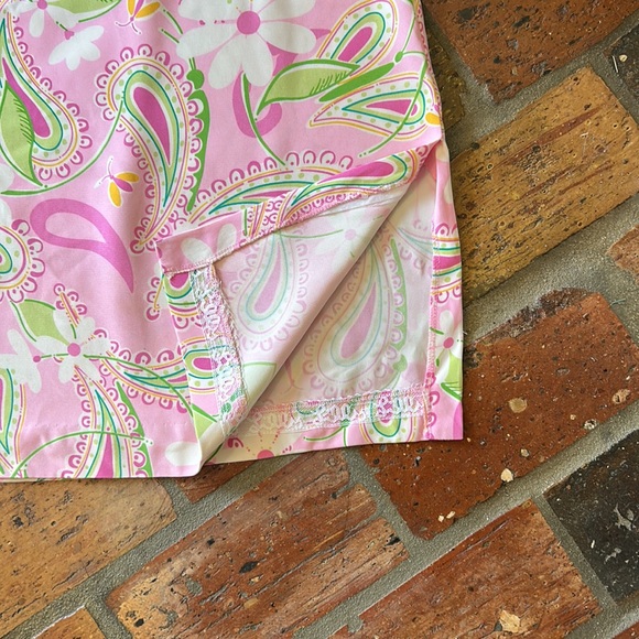 Lilly Pulitzer Silk pull on skirt sz8 - Picture 8 of 9